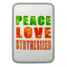Peace Love Synthesizer MacBook Air Sleeve