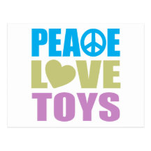Peace Love Toys Post Cards