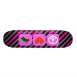 Peace Love Turkmenistan Custom Skateboard