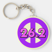Peace marathon key chains