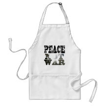 peace-not-war apron