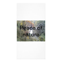 Peace of nature customized photo card