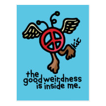 peace of weird postcard.
