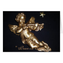 "Peace on Earth" Angel Greeting Card