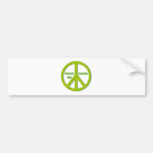 Peace on earth bumper sticker