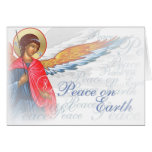 Peace on Earth card with Nativity scene