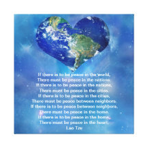 Peace on earth gallery wrapped canvas