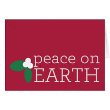 Peace on Earth Holiday Card