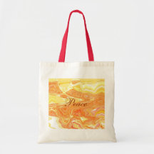 Peace Paint Swirl Tote Bag