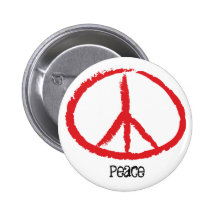 peace pinback button