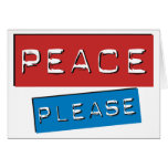 Peace Please Card