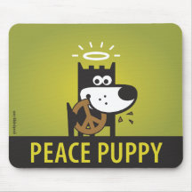 PEACE PUPPY Mouse Pad