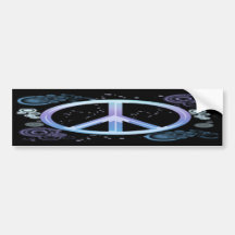 Peace Sign Bumper Sticker