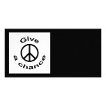 Peace Sign Custom Photo Card
