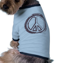Peace Sign Dog Tshirt