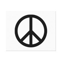Peace Sign Gallery Wrapped Canvas