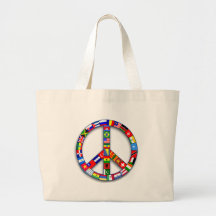 Peace Sign Made of Flags T-shirts, Mugs, Gifts Bag