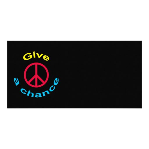 Peace Sign Photo Card