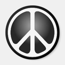 Peace Sign Refrigerator Magnet