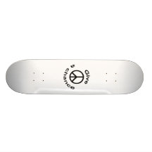 Peace Sign Skate Board