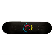 Peace Sign Skate Board Deck