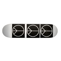 Peace sign skateboard