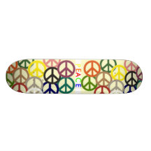 peace_signs_all_solid, peace_signs_all_solid, P... Custom Skateboard