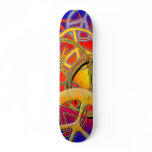 PEACE SIGNS COLLAGE SKATEBOARD
