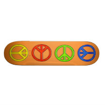 PEACE SIGNS SKATEBOARD
