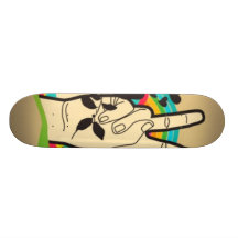 peace skateboard