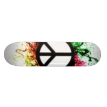 Peace Splatter Miller Deck Skateboard Deck