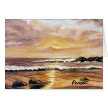 Peace Sunset Thank You Card