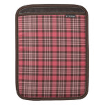 Peace Symbol and Hearts with Contrasting Plaid iPad Sleeves