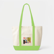peace tote canvas bag