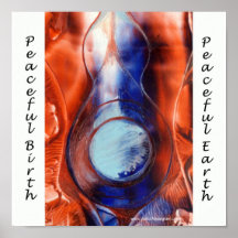 peaceful birth poster