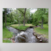 peaceful creek converges into 1 print