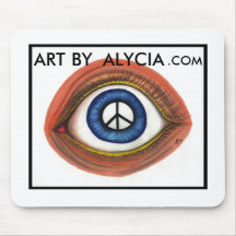 Peaceful Eye Mouse Pad