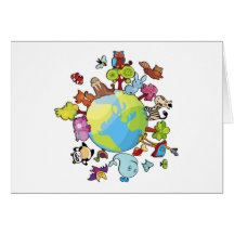 Peaceful Planet Greeting Cards
