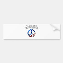 Peaceful Protestor Bumper Stickers