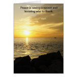 Peaceful Sunset Greeting Cards