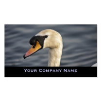 Peaceful Swan Custom Business Cards business cards