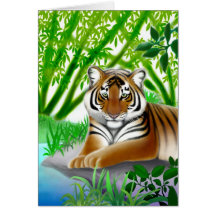 Peaceful Tiger Greeting Card