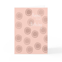 Peach Circle Dots Cards