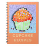 Peach Frosted Cupcake RecipeNotebook
