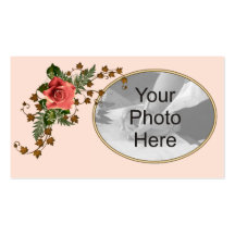 Peach Roses Business Card Templates