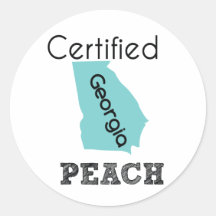 Peach Sticker