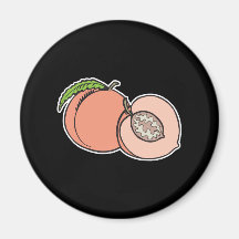Peachy Peaches Refrigerator Magnets