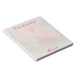 Peachy Rose Blossom Memo Pads