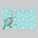 Peacock Art Christmas Present Sticker stickers
