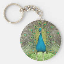 Peacock art vo1 keychain